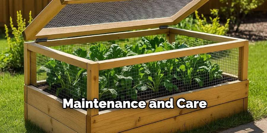Maintenance and Care
