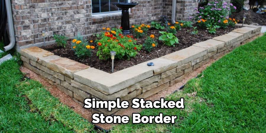 Simple Stacked Stone Border