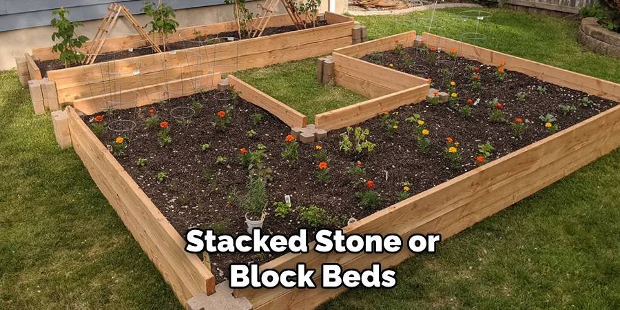 Stacked Stone or Block Beds