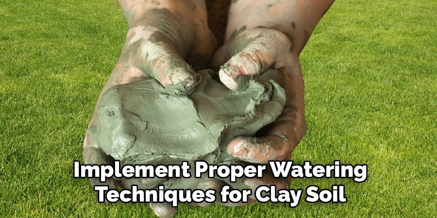 Implement Proper Watering Techniques for Clay Soil