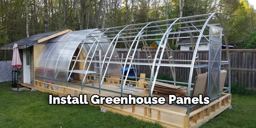 Install Greenhouse Panels