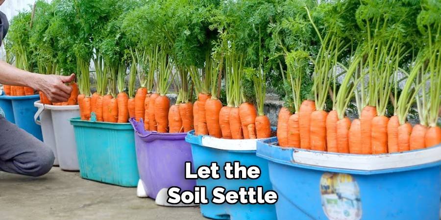 Let the Soil Settle