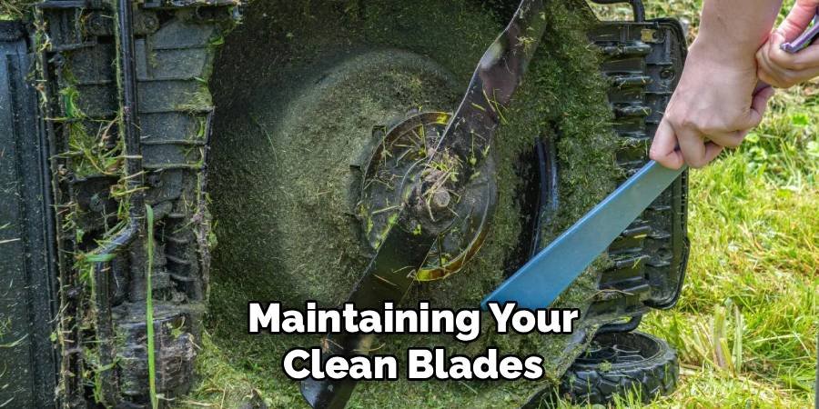 Maintaining Your Clean Blades