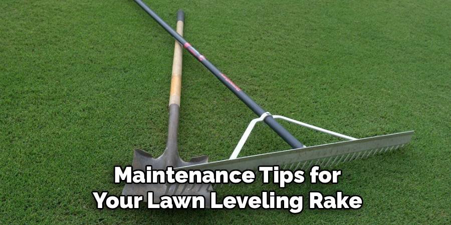 Maintenance Tips for Your Lawn Leveling Rake