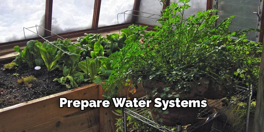 Prepare Water Systems