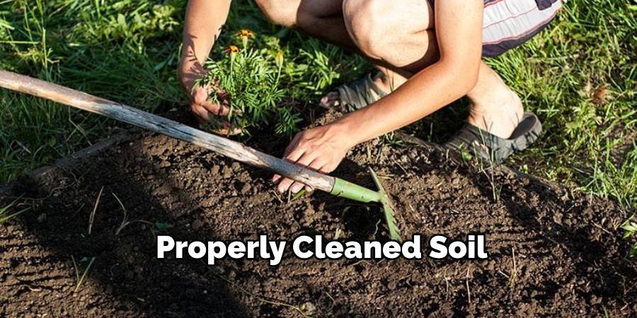 Properly Cleaned Soil