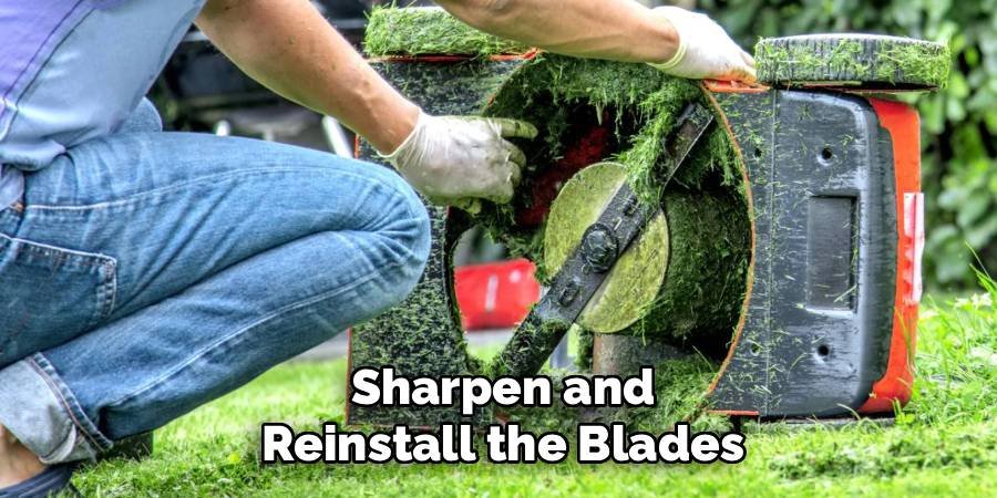 Sharpen and Reinstall the Blades
