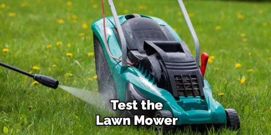 Test the Lawn Mower