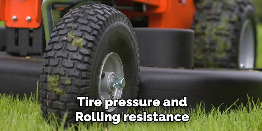 Tire pressure and rolling resistance