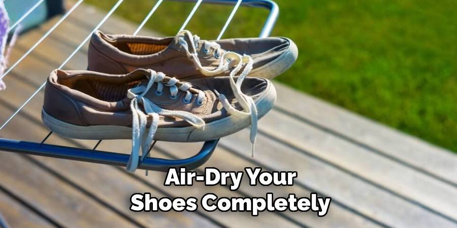 Air-Dry Your Shoes Completely