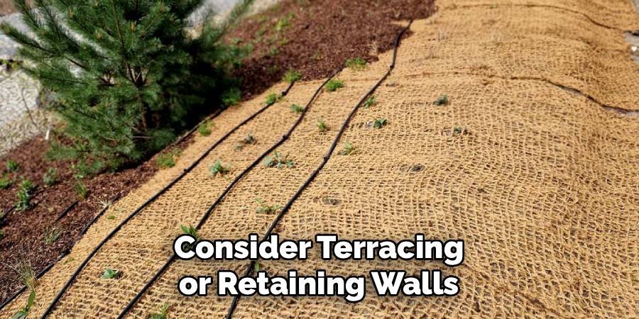 Consider Terracing or Retaining Walls