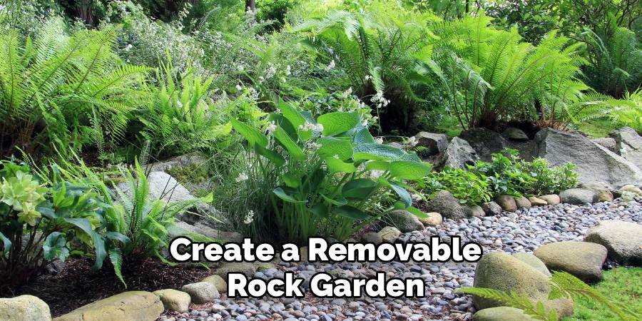 Create a Removable Rock Garden