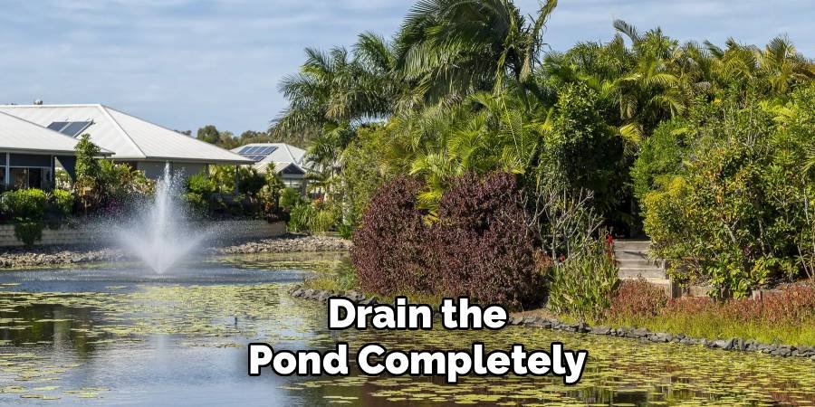 Drain the Pond Completely