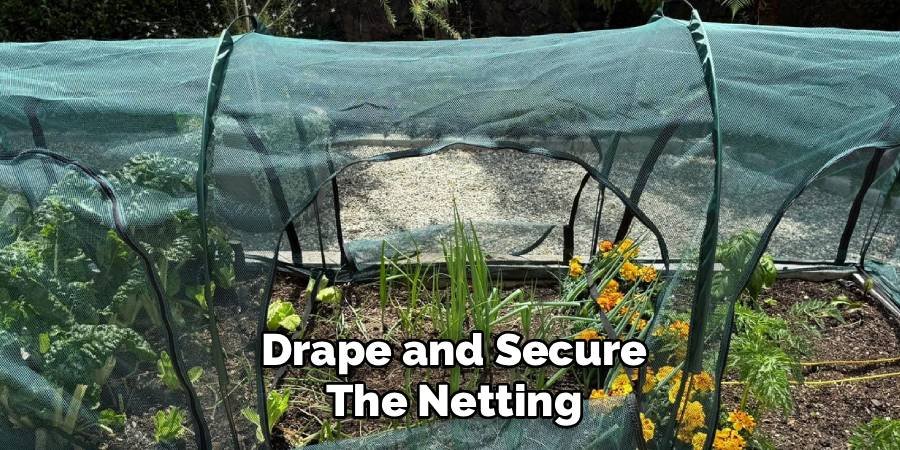 Drape and Secure the Netting
