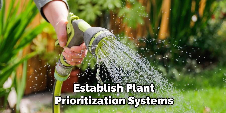 Establish Plant Prioritization Systems