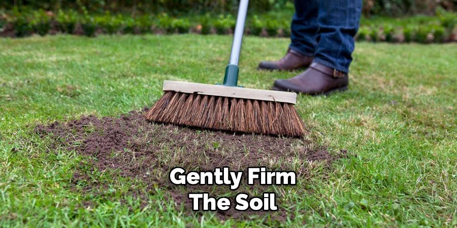 Gently Firm the Soil