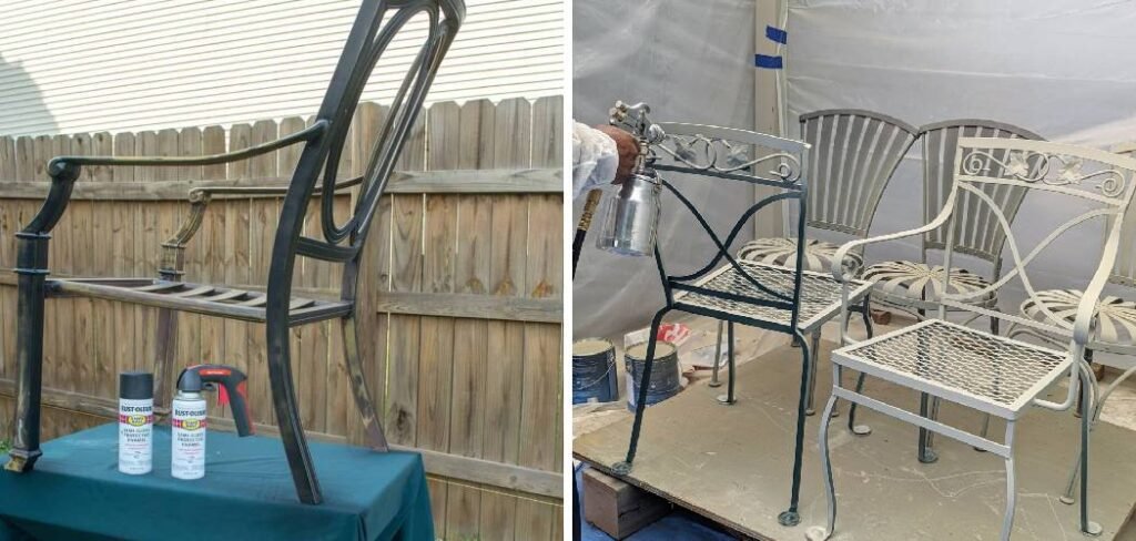 How to Paint Metal Lawn Furniture