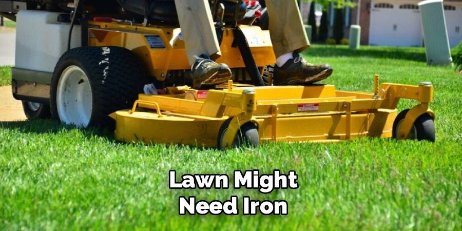Lawn Might Need Iron