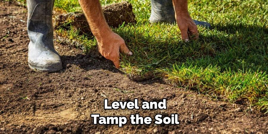 Level and Tamp the Soil