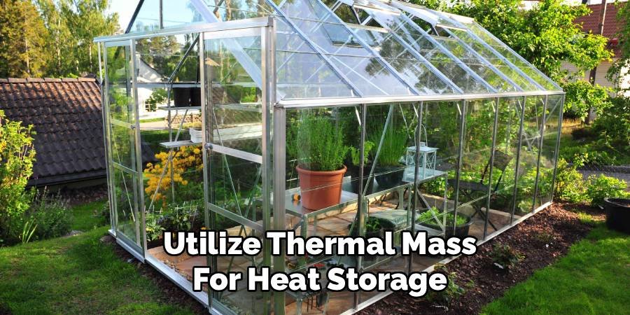 Utilize Thermal Mass for Heat Storage