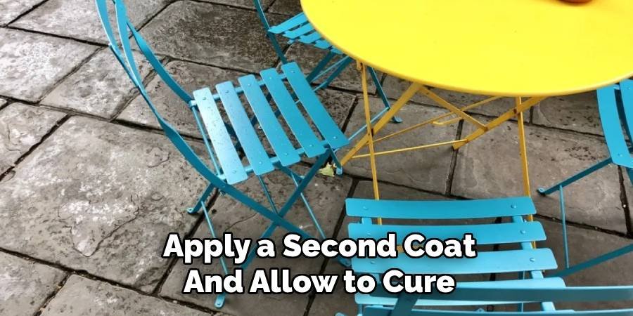 Apply a Second Coat and Allow to Cure