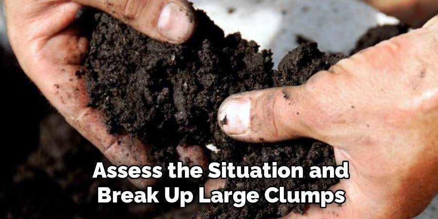 Assess the Situation and Break Up Large Clumps