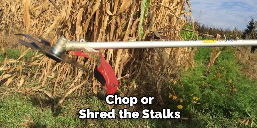 Chop or Shred the Stalks