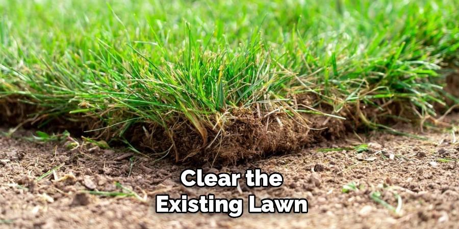 Clear the Existing Lawn