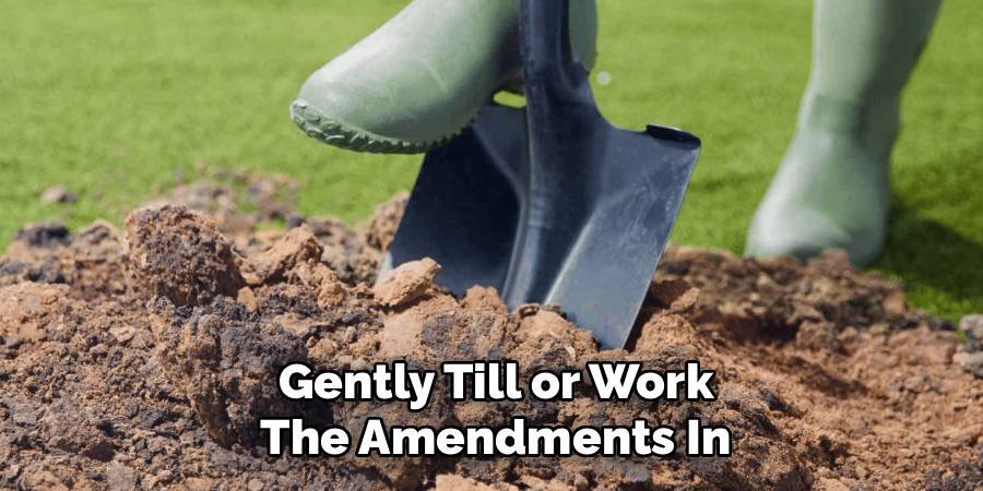 Gently Till or Work the Amendments In