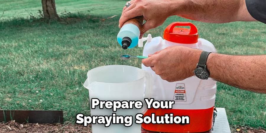 Prepare Your Spraying Solution
