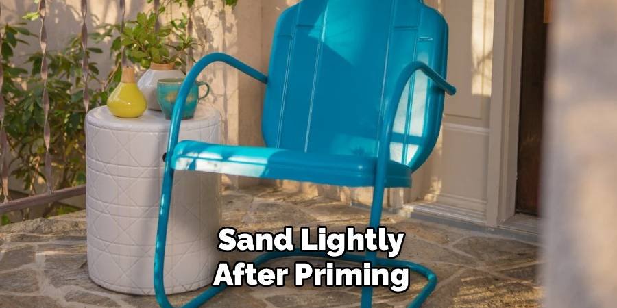 Sand Lightly After Priming