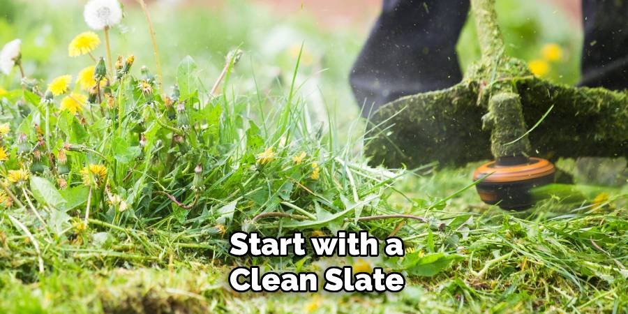 Start with a Clean Slate