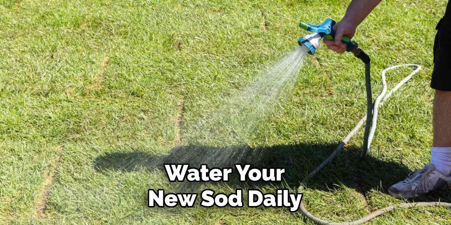 Water Your New Sod Daily