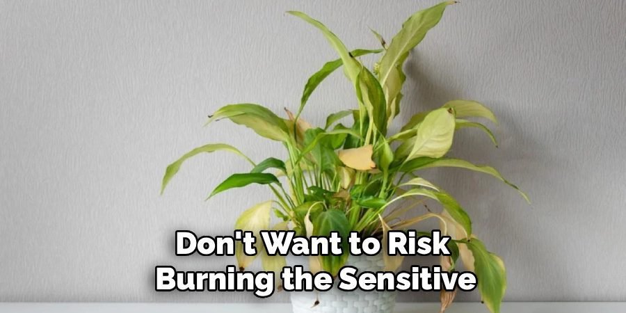 Don't Want to Risk 
Burning the Sensitive