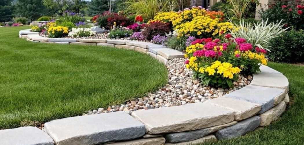How to Build a Stone Flower Bed on a Slope