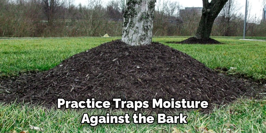 Practice Traps Moisture 
Against the Bark