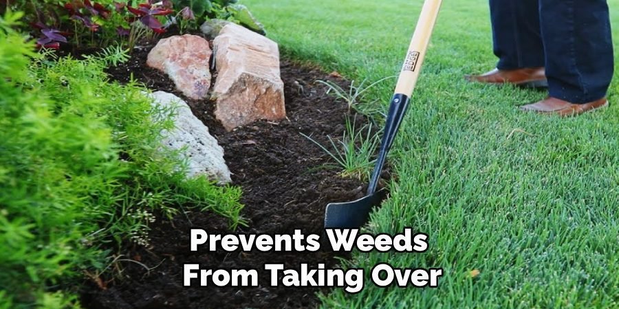 Prevents Weeds 
From Taking Over