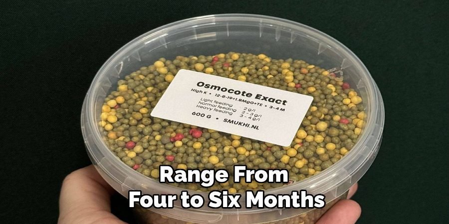 Range From
Four to Six Months