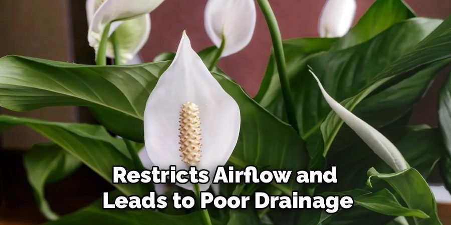 Restricts Airflow and 
Leads to Poor Drainage