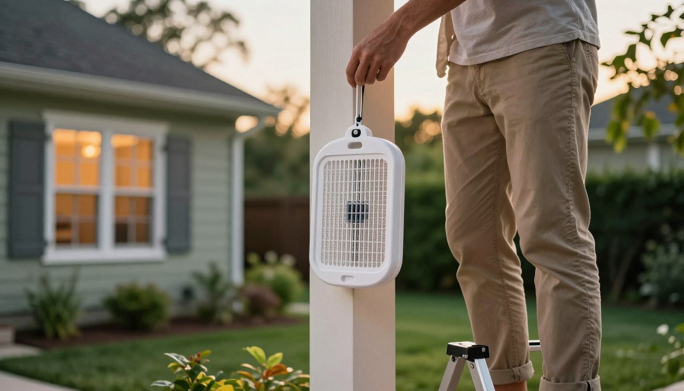 how to hang a bug zapper
