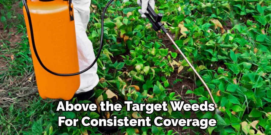 Above the Target Weeds 
For Consistent Coverage